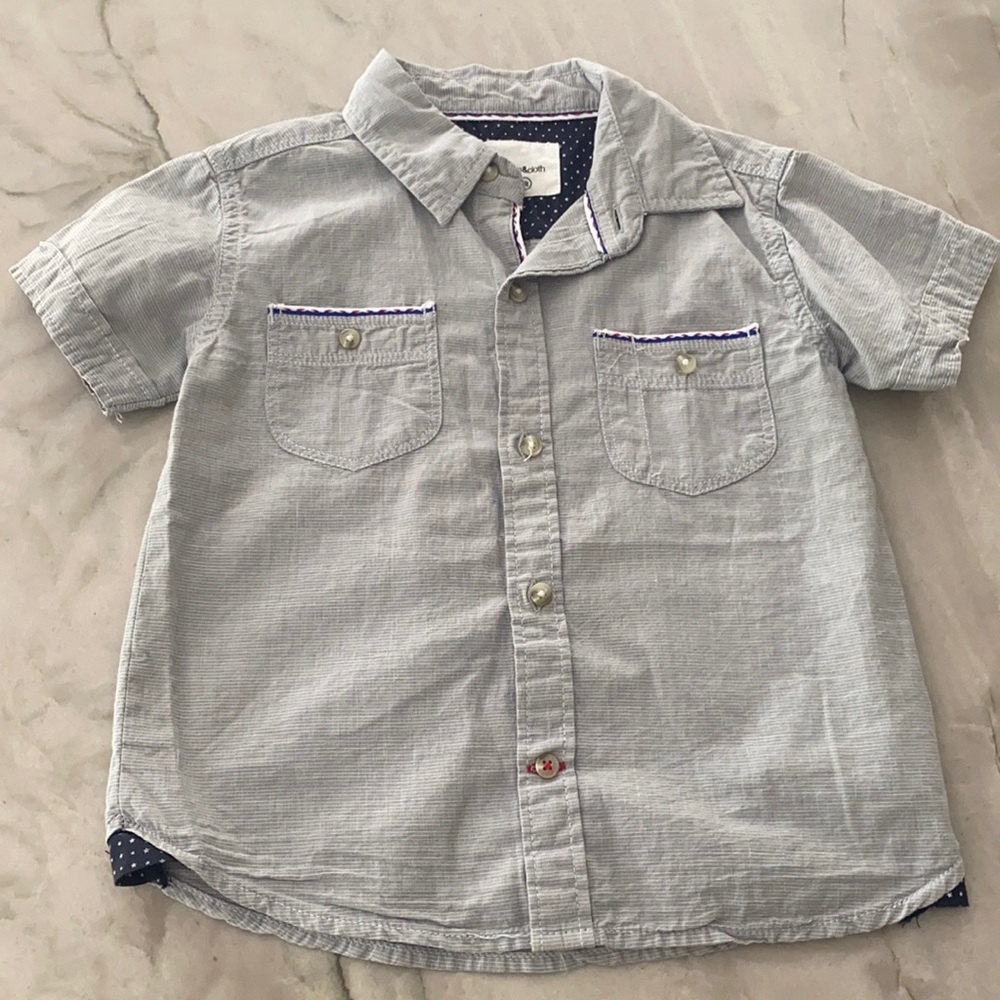 Little boys button up shirt